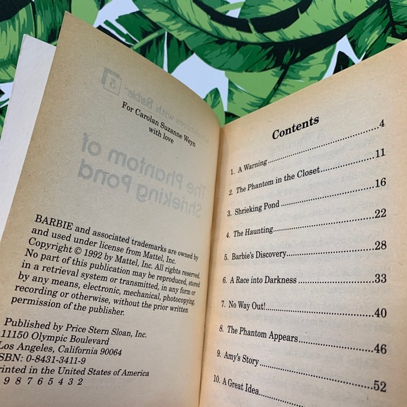 Vintage 1992 Barbie Book Phantom of Shrieking Pond Spooky - Picture 4 of 8